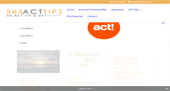Desktop Screenshot of 365acttips.com