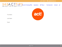 Tablet Screenshot of 365acttips.com